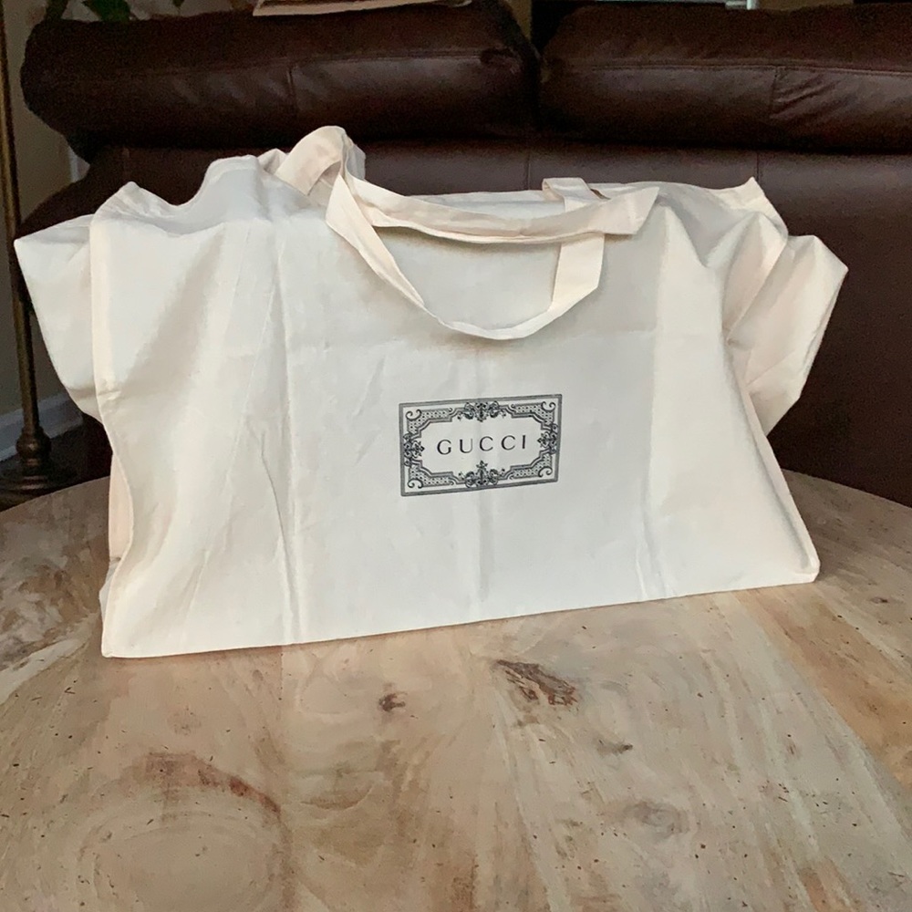 GUCCI linen tote - authentic